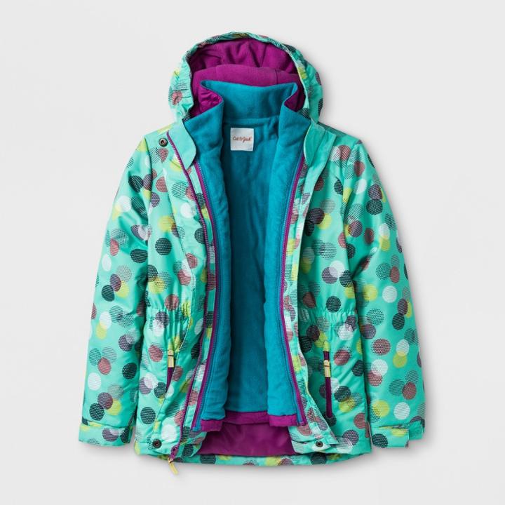 Girls' 3-in-1 System Jacket - Cat & Jack Aqua