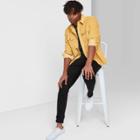 Men's Long Sleeve Button-up Textured Shirt Jacket - Original Use Gold