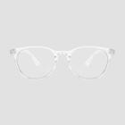 Men's Crystal Clear Blue Light Filtering Square Glasses - Original Use Clear