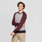 Men's Standard Fit V-neck Sweater - Goodfellow & Co Burgundy S, Size: