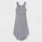 Striped Sleeveless Knit Maternity Dress - Isabel Maternity By Ingrid & Isabel Navy
