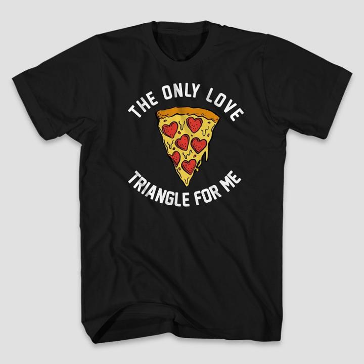 Mad Engine Men's Pizza Triangle Short Sleeve Graphic T-shirt - Black