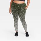 Women's Plus Size Premium Simplicity High-waisted Textured 7/8 Leggings 25 - All In Motion Olive Green