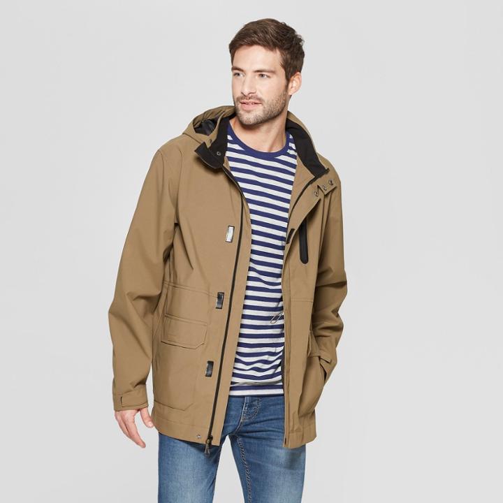 Men's Lami Rain Coat - Goodfellow & Co Olive