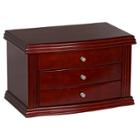 Mele & Co. Georgia Women's Wooden Jewelry Box-walnut, Size: