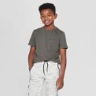Boys' Short Sleeve Curved Hem T-shirt - Art Class Dark Green