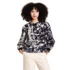Women's Marble Print High-low Sweatshirt - Rachel Comey X Target Black