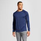 Men's Big & Tall Long Sleeve Tech T-shirt - C9 Champion - Dark Night Blue Heather