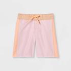 Plusboys' Colorblock Swim Trunks - Art Class Light Pink