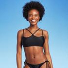 Juniors' Strappy Bralette Bikini Top - Xhilaration Black D/dd Cup