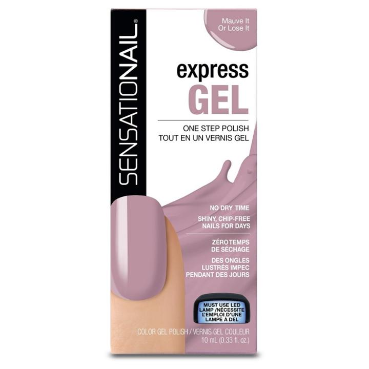 Sensationail Express Gel Nail Polish - Mauve It Or Lose It