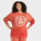 Women's Woodstock Plus Size Graphic Sweatshirt - Red Tie-dye