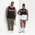 No Brand Black History Month Adult Plus Size Unisex Black Tank Top - Black