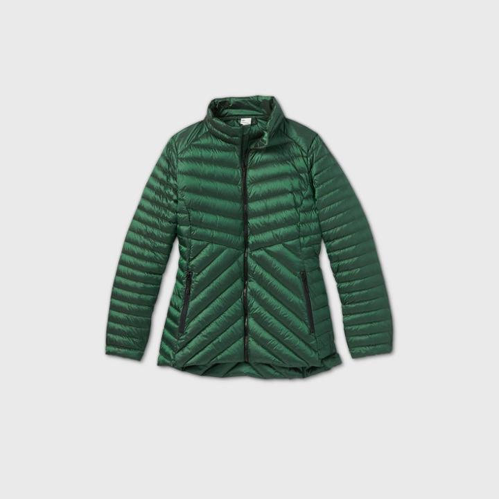 Women's Plus Size Packable Down Puffer Jacket - All In Motion Green