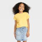 Girls' Short Sleeve T-shirt - Cat & Jack Gold