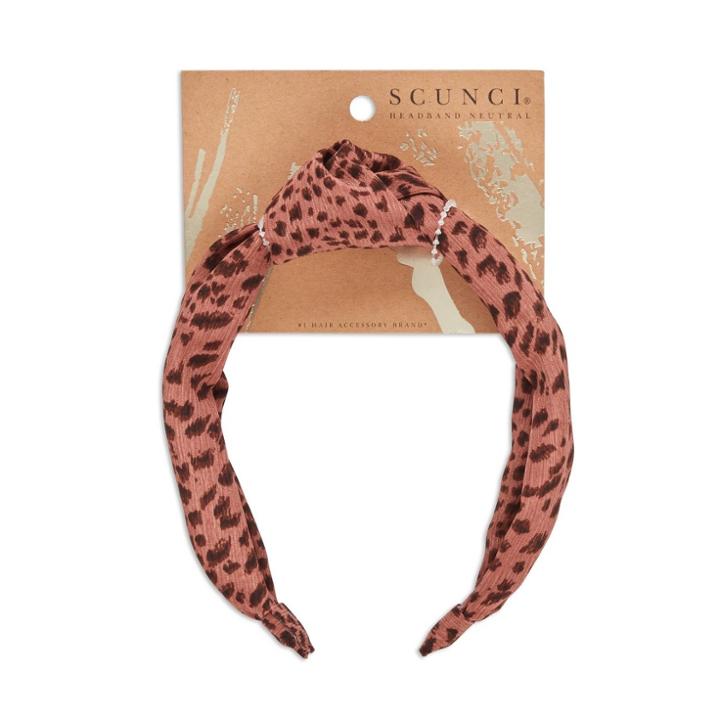 Scunci Turban Knotted Headband - Neutral