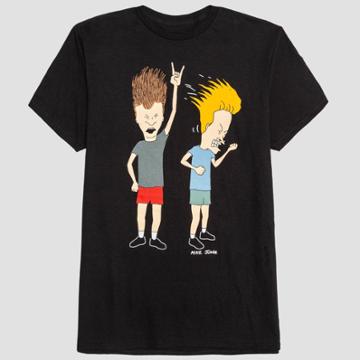 Men's Beavis & Butthead Short Sleeve Graphic T-shirt - Black - S, Men's,