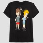 Men's Beavis & Butthead Short Sleeve Graphic T-shirt - Black - S, Men's,