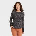 Women's Long Sleeve Thermal Top - Knox Rose Purple Paisley