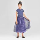 Girls' Tulle Maxi Skirt With Star Foil Print - Cat & Jack Navy