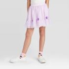 Girls' Floral Embellished Skirt - Cat & Jack Lilac Xs, Girl's, Purple