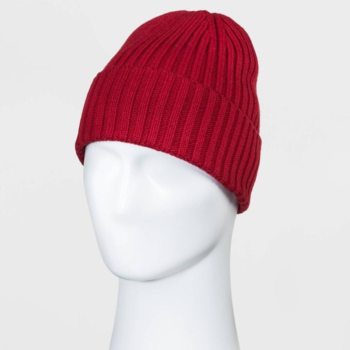 Men's Chunky Knit Beanie - Goodfellow & Co Red