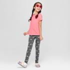 Girls' Short Sleeve Sequin Striped T-shirt - Cat & Jack Pink