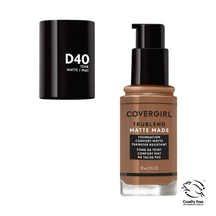 Covergirl Trublend Matte Made Liquid Makeup Foundation - D40 Deep Bronze