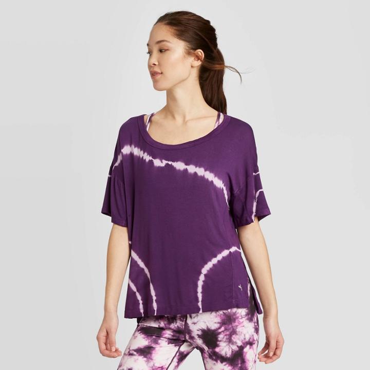 Women's Short Sleeve Top - Joylab Purple Xs, Women's, Purlpe