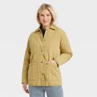 Women's Woven Quilted Jacket - Universal Thread Olive Green