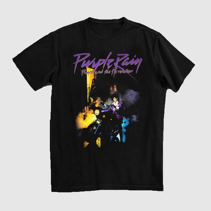 Men's Prince Album Cover Short Sleeve T-shirt - Black