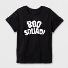 Shinsung Tongsang Women's Plus Size Short Sleeve 'boo Squad' Graphic T-shirt - Black
