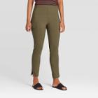 Women's Mid-rise Cropped Skinny Cargo Pants - Who What Wear Green