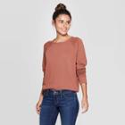 Women's Crewneck Sweatshirt - Universal Thread Brown