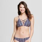 Tori Praver Seafoam Women's Strappy Bikini Top - India Blue D/dd Cup