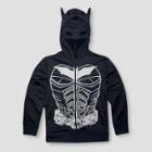 Dc Comics Boys' Batman Hooded Fleece Jacket - Black