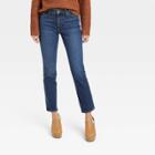 Women's High-rise Slim Straight Jeans - Universal Thread Dark Wash