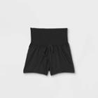 Twill Maternity Pull-on Shorts - Isabel Maternity By Ingrid & Isabel Black