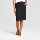 Women's Ponte Pencil Skirt - A New Day Black