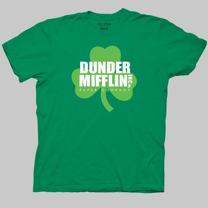 Ripple Junction Men's The Office Dunder Mifflin Short Sleeve Graphic T-shirt - Kelly Green S, Men's,