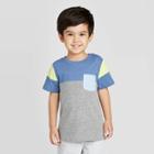 Toddler Boys' Athletic T-shirt - Cat & Jack Blue/gray 12m, Toddler Boy's