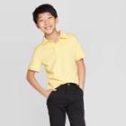 Boys' Short Sleeve Interlock Uniform Polo Shirt - Cat & Jack Yellow