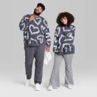 Plus Size Oversized Sweatshirt - Wild Fable Gray Hearts