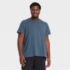 Men's Big & Tall Short Sleeve T-shirt - All In Motion Navy Xxxl, Blue