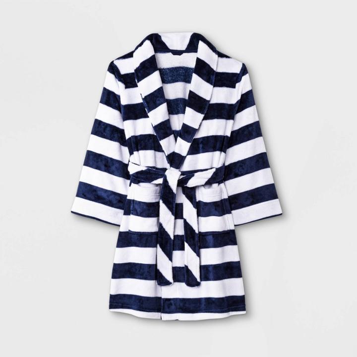 Boys' Rugby Striped Robe - Cat & Jack White