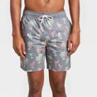 Men's 7 Tiki Drinks Swim Trunks - Goodfellow & Co Gray
