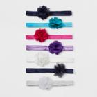 Toddler Girls' 7pk Flower Hair Elastics - Cat & Jack,