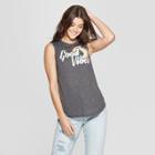 Women's Good Vibes Graphic Tank Top - Modern Lux (juniors') - Charcoal
