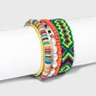 Beaded And Woven Friendship Bracelet Set 5pc - Wild Fable