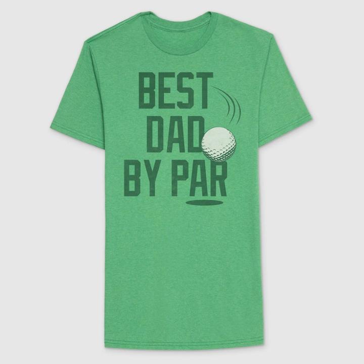 Well Worn Men's Best Dad Short Sleeve Graphic T-shirt - Heathered Green